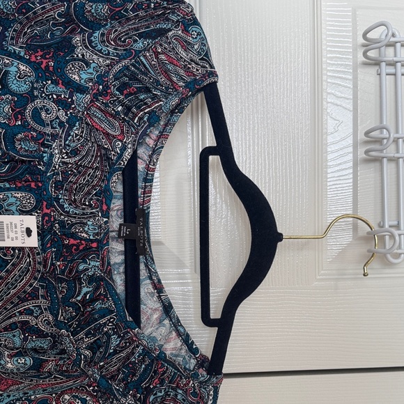 Talbots Multicolor Paisley Long Sleeve Dress - Picture 3 of 3